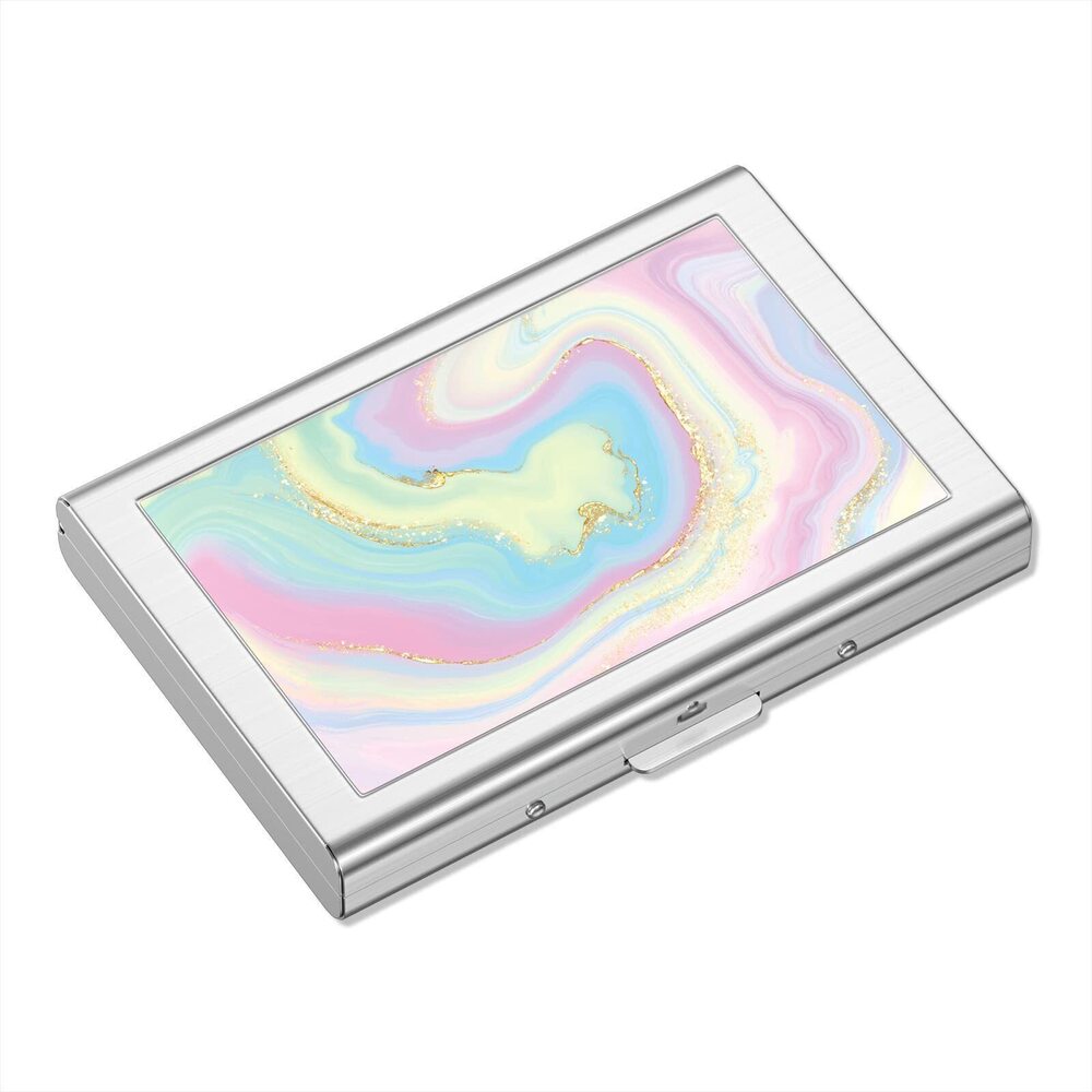 5034 Metal Credit Card Holder, Mini Credit Card Wallet RFID Blocking Slim